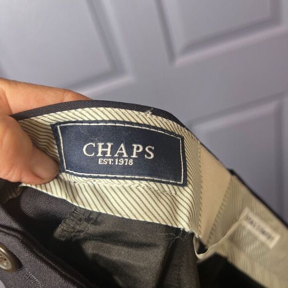 Chaps Total Comfort Black Dress Pants Trousers Mens Size 36/26 Basic Career Wear - Picture 7 of 10
